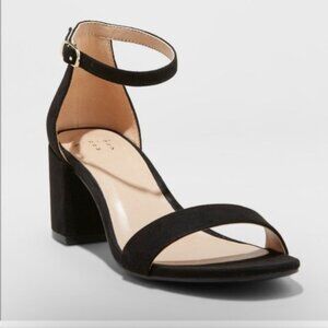 A New Day Mich Low Block Heels Faux Suede Shoes